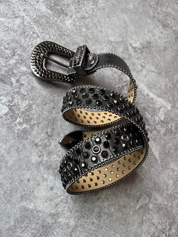 Producto - BB Belt Negro Cocodrilo - 1