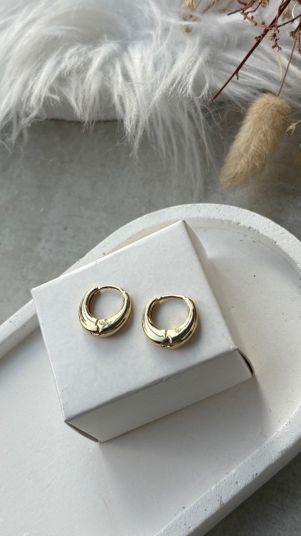 Producto - Argollitas de acero dorado l