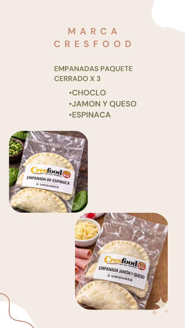 Producto - EMPANADAS DE JAMÓN Y QUESO