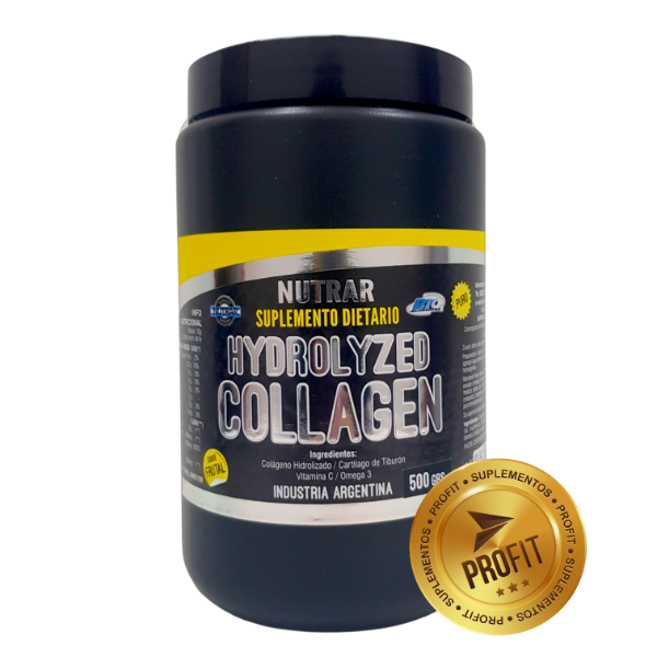 Producto - COLÁGENO HIDROLIZADO (500 gr) - Puro con Omega 3 y Cartílago de Tiburón - Nutrar