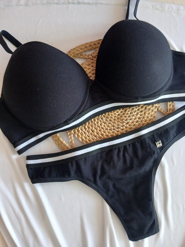 Producto - Conjunto armado algodón negro T.100