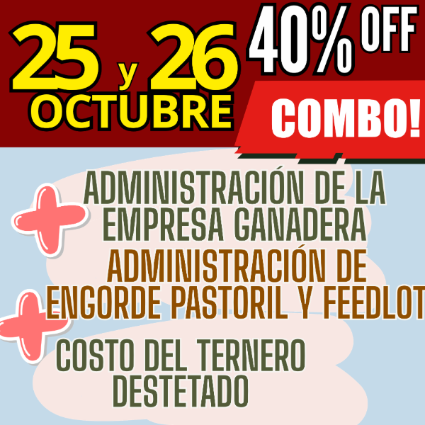 Producto - COMBO 3 CURSOS:Gestión Ganadera + Costo del Ternero + Engorde Pastoril y Feedlot - 0