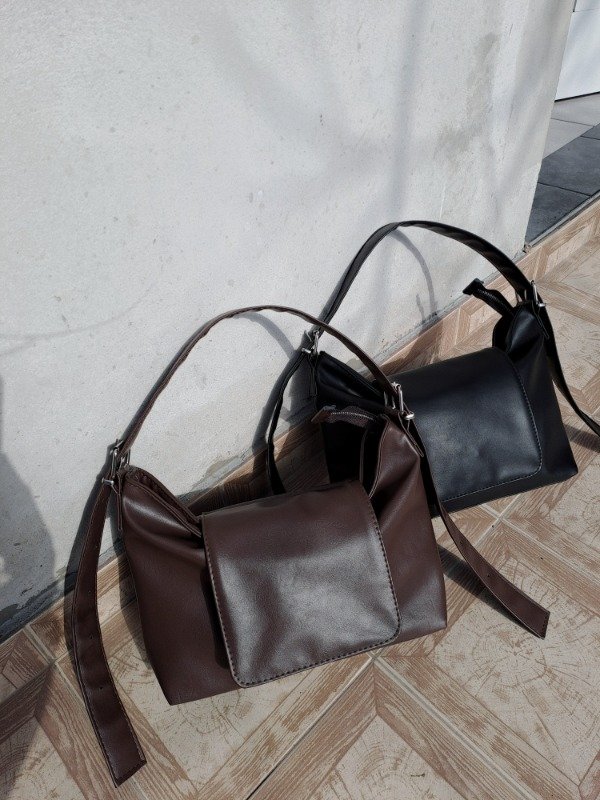 Producto - Cartera Solapa Chocolate - 4
