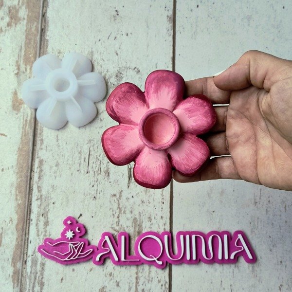 Producto - Molde Portavela Flor 09W7