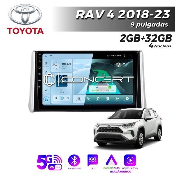 Producto - MULTIMEDIA TOYOTA RAV 4 3018-2023- 10 PULGADAS CARPLAY Y ANDROID AUTO