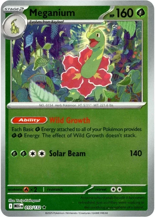 Producto - Meganium - 010/132 - Mega Evolution - Reverse Holo
