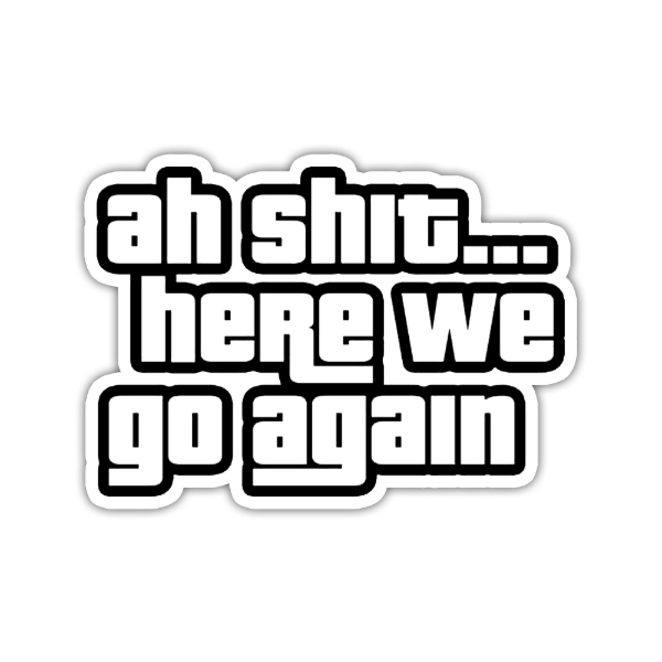 Producto - Sticker Blanco y Negro Diseño 10 gta