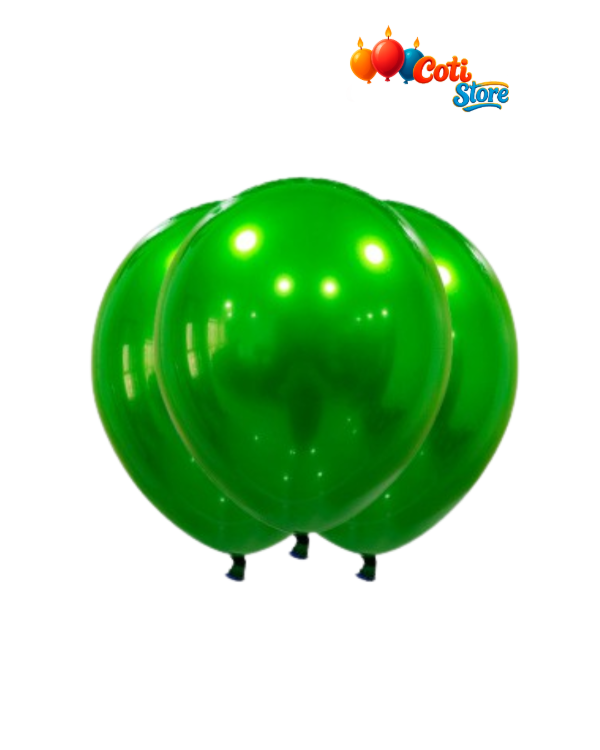 Producto - GLOBBY 12" CROMO TITANIO VERDE CLARO x 10 unidades