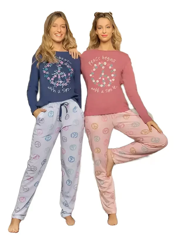 Producto - Pijama manga larga Jersey Lencatez - Paz