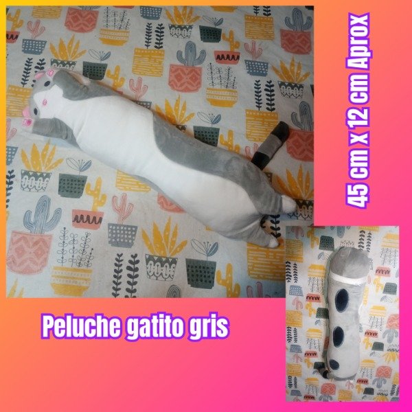 Producto - Gato almohada gris