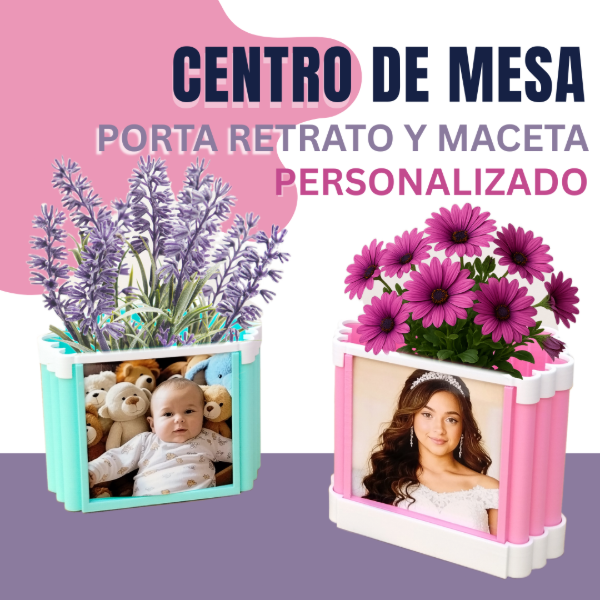 Producto - El Centro de mesa con porta retrato, desde