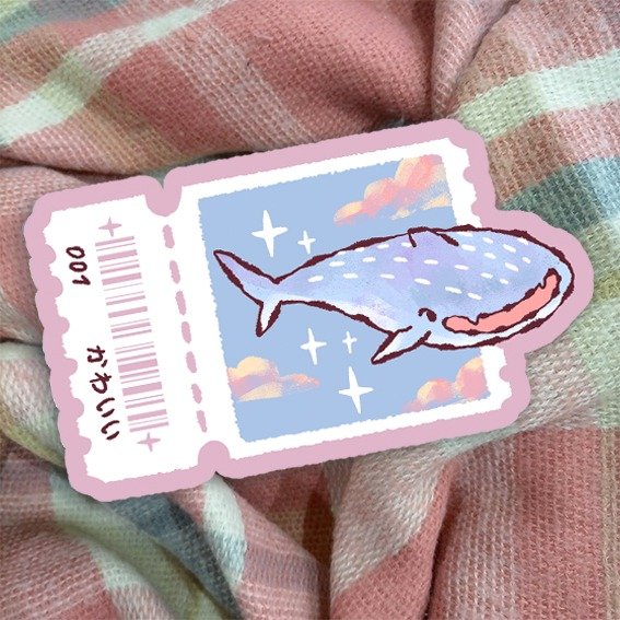 Producto - sticker vinilo "ticket magico"