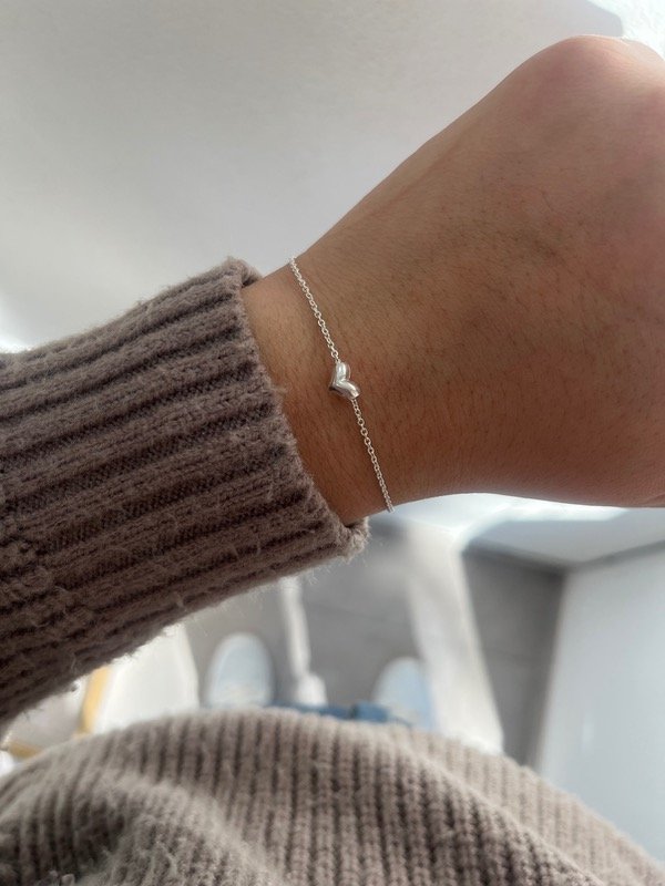 Producto - Pulsera corazón liso regulable