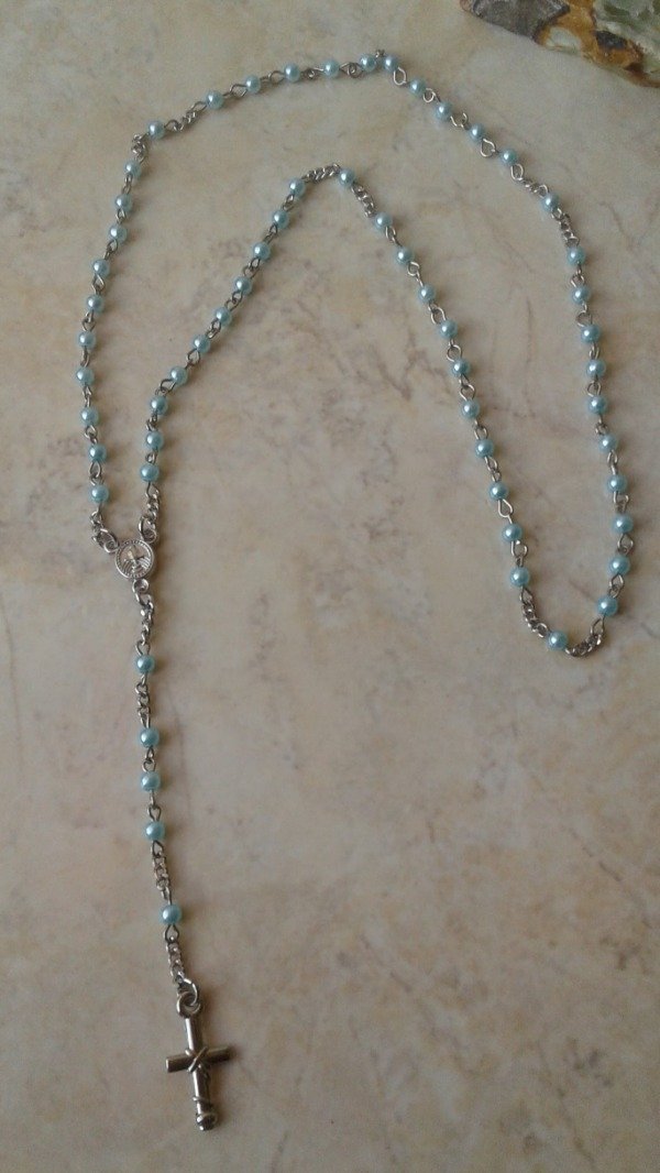 Producto - Rosario de Gratitud Celeste Cielo
