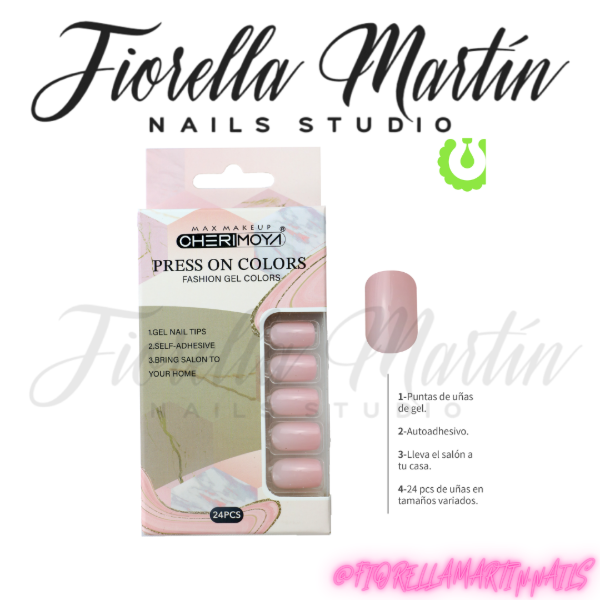 Producto - CHERIMOYA PRESS ON CUADRADA ROSA