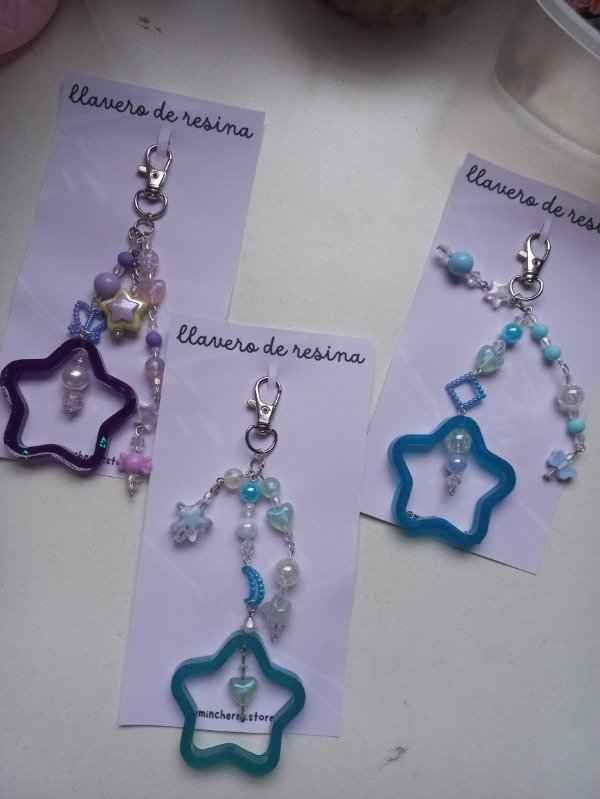Producto - Keychain Resina Estrellas