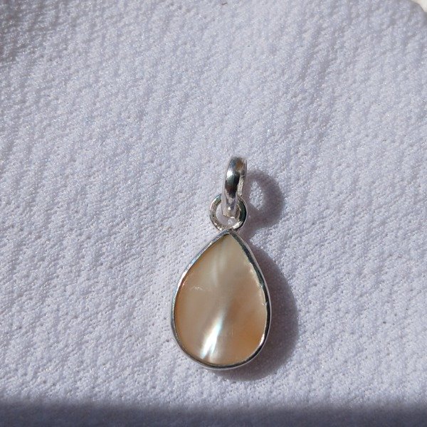 Producto - Dije plata 925 Nácar gota - 0