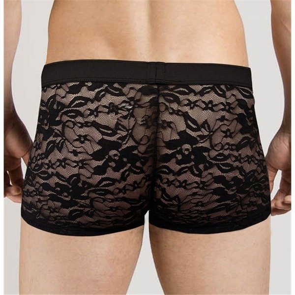 Producto - Boxer Encaje Elastizado Talle:Unico y XLarge-Color:Negro
