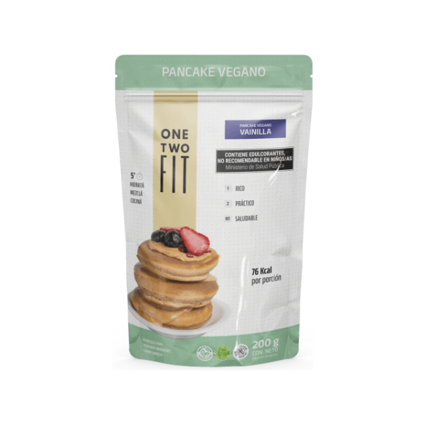 Producto - PANCAKE VEGANO VAINILLA - ONE TWO FIT - 200GRS