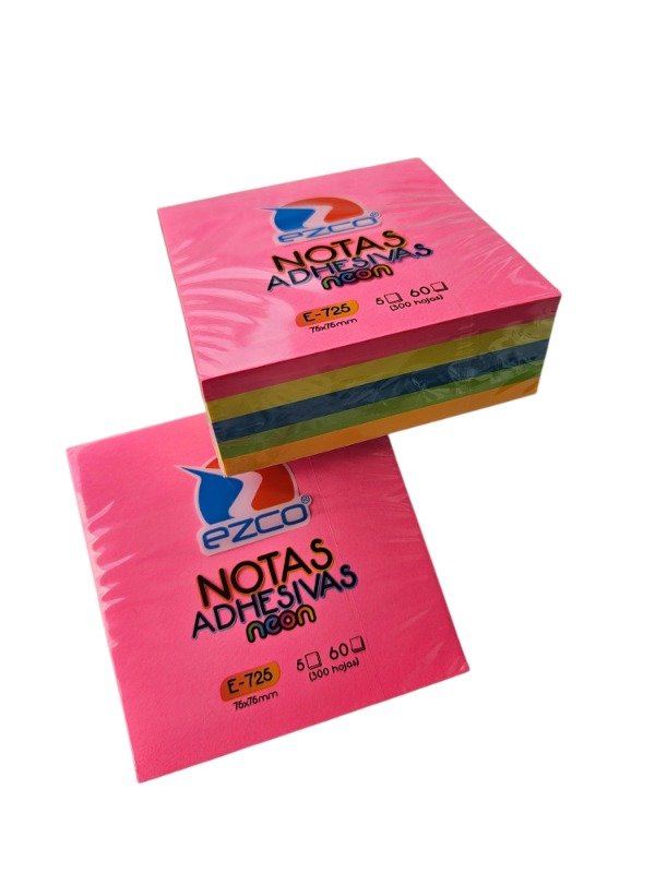 Producto - Notas adhesivas E725 Fluo Ezco 300 hojas