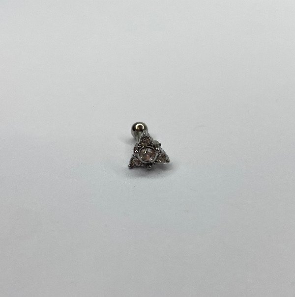 Producto - Barbell triángulo strass