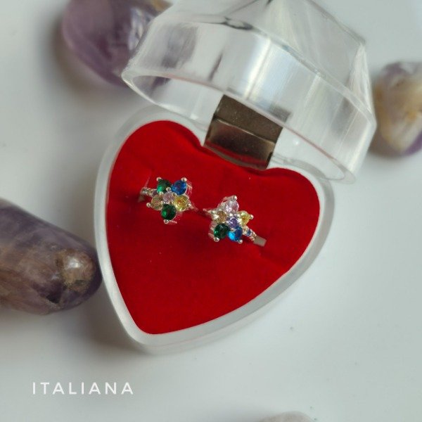 Producto - Anillo italiano regulable dos flores