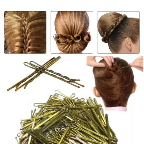 Producto - Hebilla Clip Invisible Horquilla Pelo Rubio Mujer Pack x24 - 2