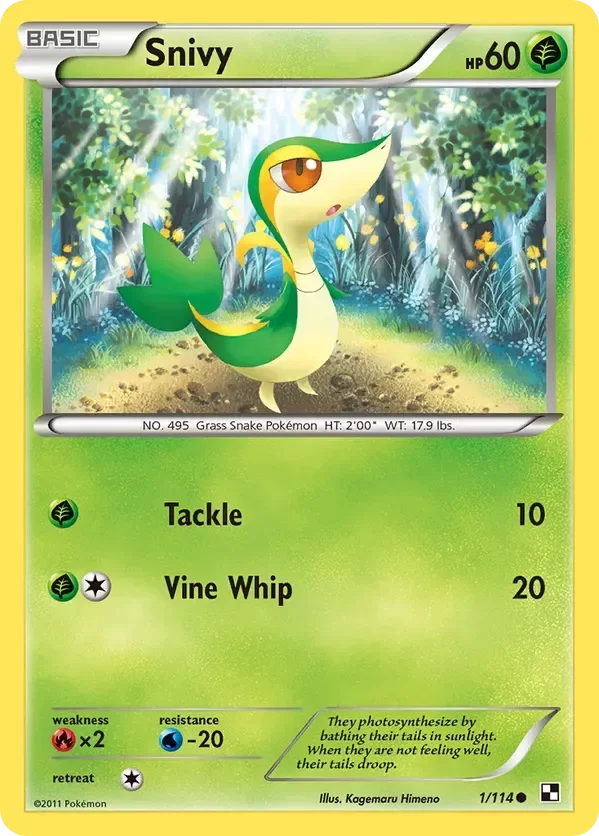 Producto - Snivy - 1/114 - Black and White