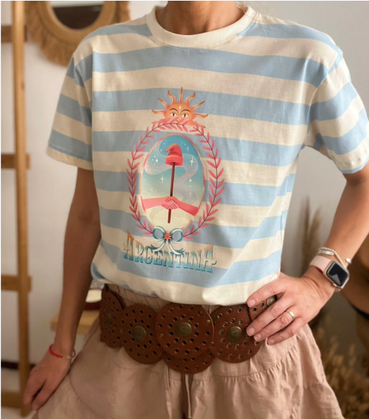 Producto - REMERA ESCUDO RAYAS