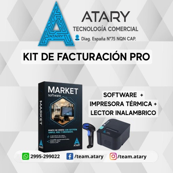 Producto - Kit de Facturación Pro: Software + Impresora Térmica BW301 + Lector Inalámbrico
