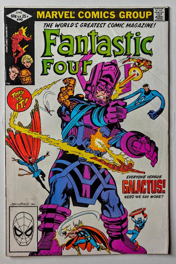 Producto - Fantastic Four #243 (1982) - Clásica tapa e historia de Galactus por John Byrne
