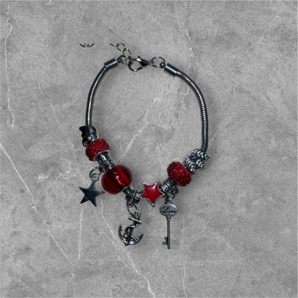 Producto - Pulsera Estrella Roja - Estilo Pandora