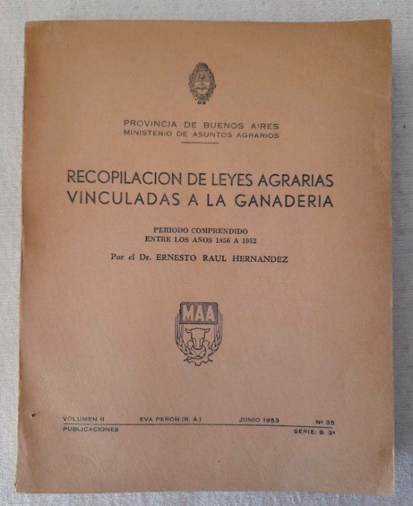 Producto - Recopilación De Leyes Agrarias Vinculadas A La Ganadería