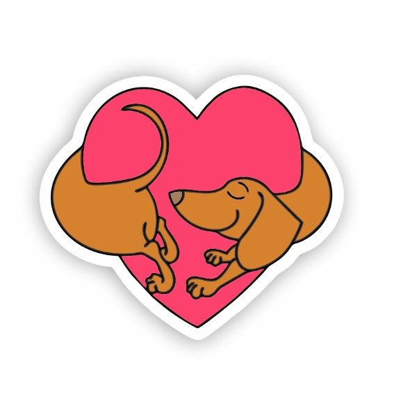 Producto - ST00128 Salchicha abrazando un corazon