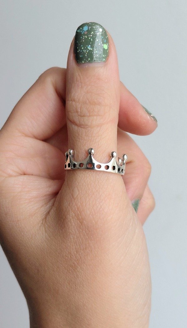 Producto - Anillo de Plata Corona Calada - 1