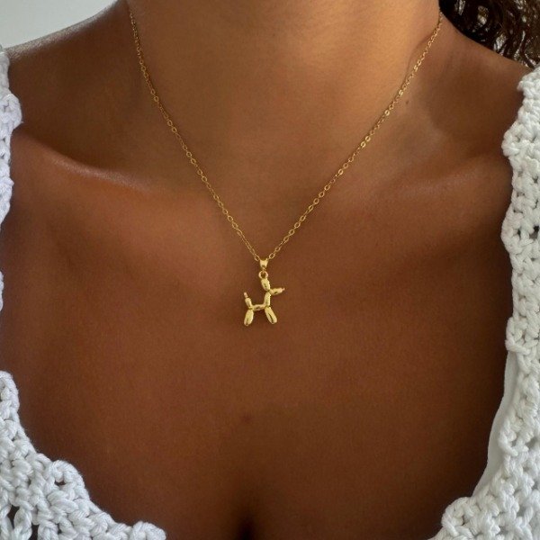 Producto - CONJUNTO DORADO PERRITO GLOBO