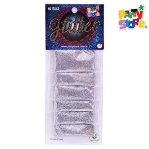 Producto - GLITTER PACK x 6 PLATEADO ALUMINIO