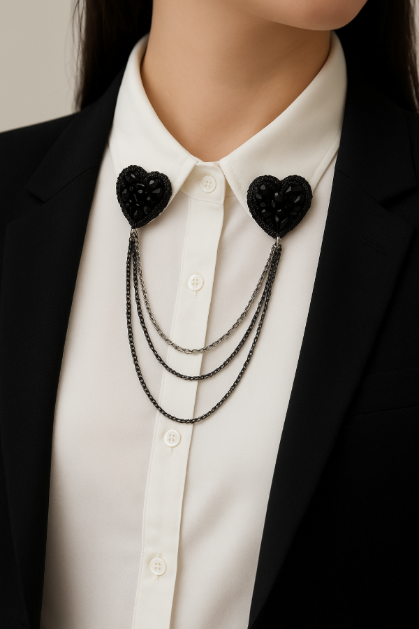 Producto - Broche prendedor 2 corazones