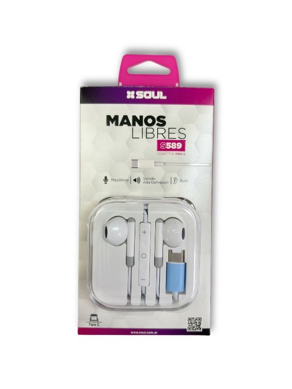 Producto - AURICULARES S589 SOUL TIPO C