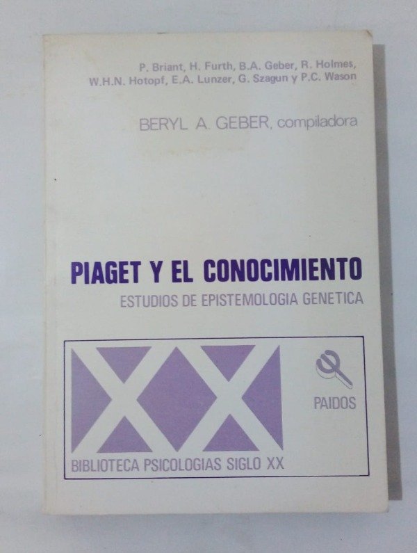 Producto - Piaget y el conocimiento - Beryl Geber - Paidos 1980