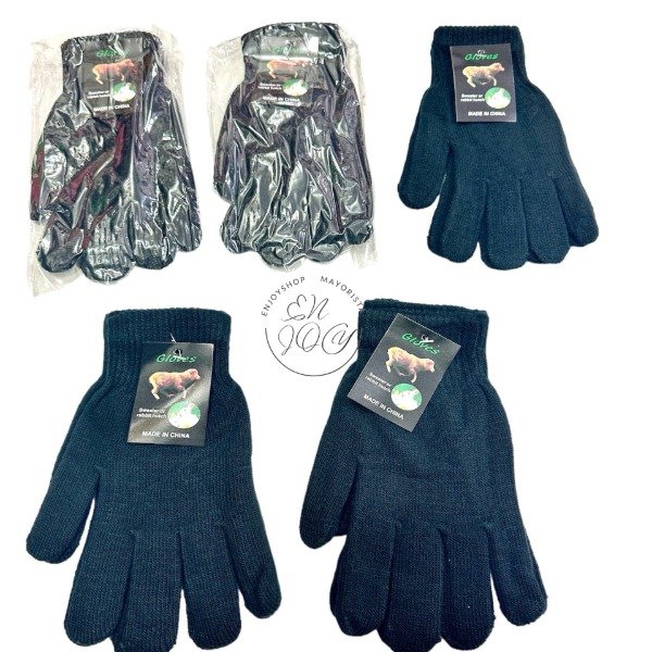 Producto - GUANTES NEGROS MAGICO CON DEDOS 79605
