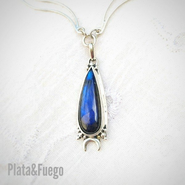 Producto - Dije Gota Labradorita Azul