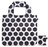 Producto - BOLSA PLEGABLE LUNARES NEGROS - 0