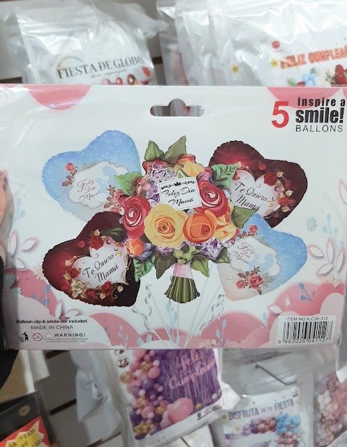 Producto - Feliz Dia Mama Ramo - Set 5 Globos