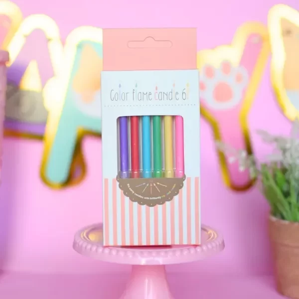 Producto - VELAS MÁGICAS CON LLAMITA/FUEGO DE COLORES
