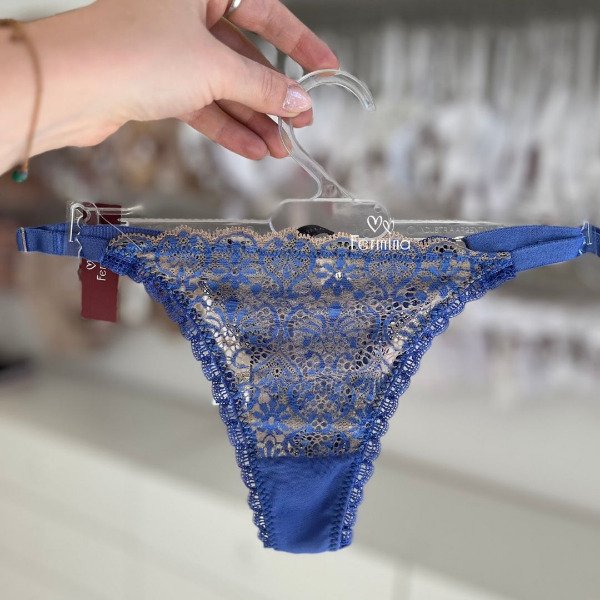 Producto - TANGA COLA LESS ALEGRIA AZUL (Talle unico regulable)
