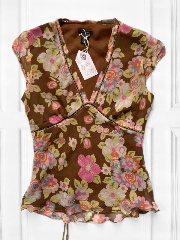 Producto - Brown Floral Shirt (M)