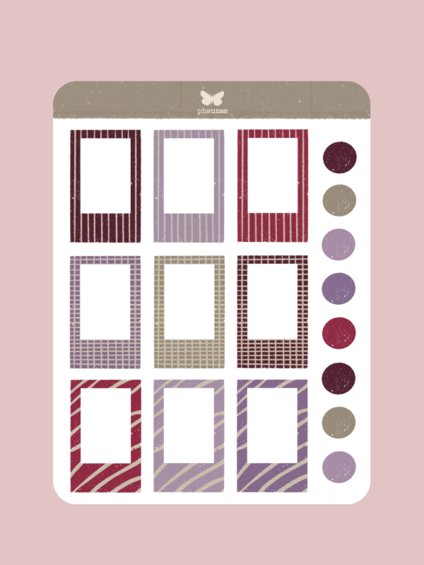 Producto - Plancha de Stickers Polaroid