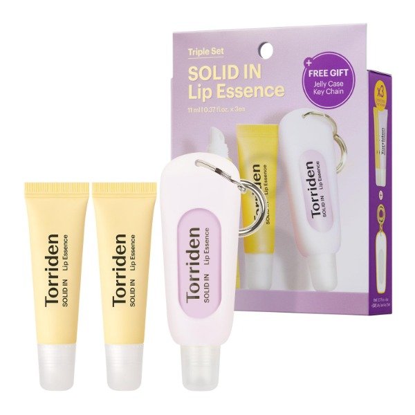 Producto - Torriden SOLID In Ceramide Lip Essence 11 ml (x3 un) + Jelly Case Key Chain