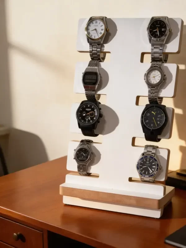 Producto - Porta Relojes Soporte Expositor Madera - 8 Relojes - 9